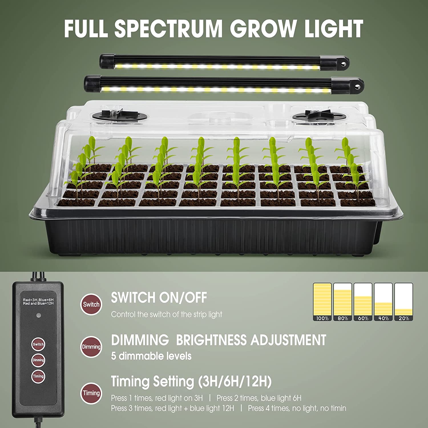 【Best 】1 Set, Seed Starter Tra - огляд і ціна Humidity Dome Kit