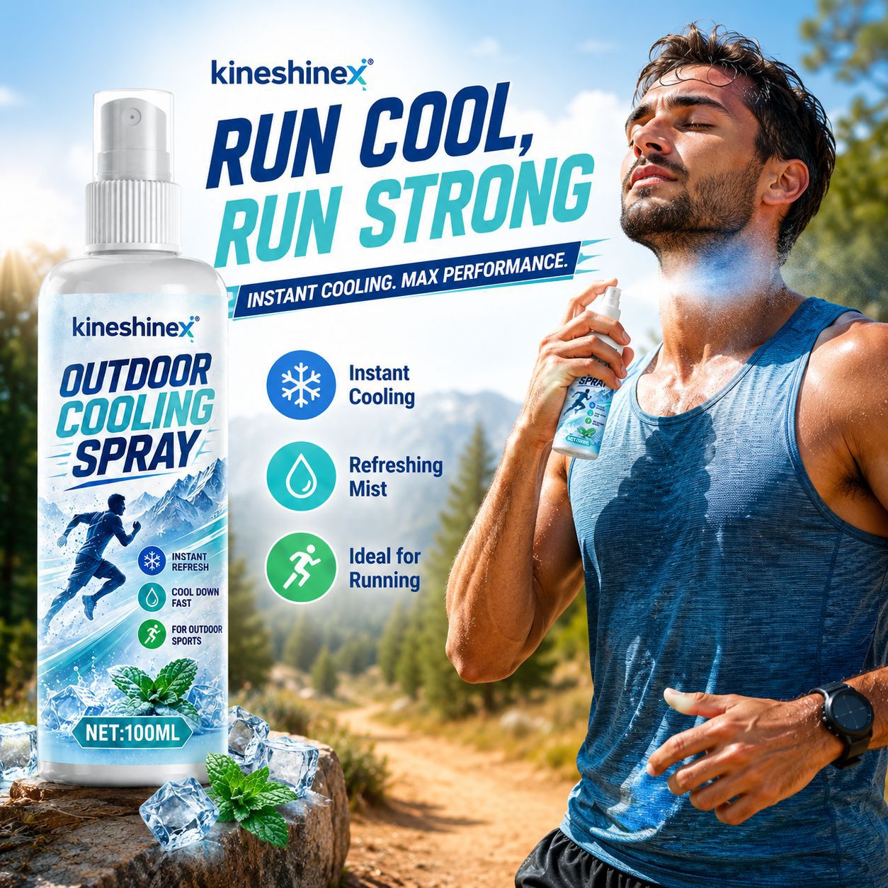 Outdoor Cooling Spray 100ml–In - огляд і ціна Misting Bottle Fine