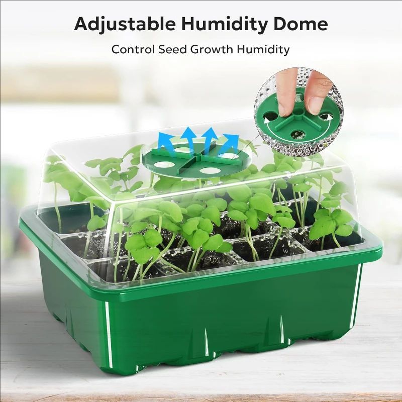 10pcs/5pcs Seedling Trays Seed - огляд і ціна Humidity Dome Kit